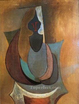 Personaje 1917 cubismo Pablo Picasso Pinturas al óleo
